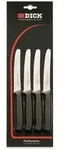 Dick 857-00032 Allzweckmesser-Set PRO DYNAMIC, silber/schwarz (4er Pack)