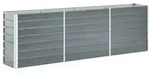 vidaXL Hochbeet Verzinkter Stahl 240x40x77 cm Grau