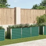 vidaXL Garten-Hochbeet Verzinkter Stahl 240x80x77 cm Gr&uuml;n
