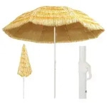vidaXL Strandschirm Natur 300 cm Hawaii Style