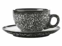 Maxwell & Williams AX0358 Caviar Granite Kaffeetasse 250 ml mit Untertasse,...