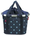 KLICKfix City-Tasche Bikebasket, 35 x 28 x 26 cm, 15 Liter, 800 g, mixed dots blue