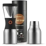 Asobu Cold Brew, Cold brew coffee maker, Schwarz, Silber, Kupfer, Edelstahl, 1