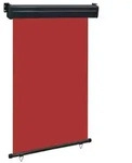 vidaXL Balkon-Seitenmarkise 120 &times; 250 cm Rot