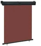 vidaXL Balkon-Seitenmarkise 145x250 cm Braun