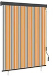 vidaXL Au&szlig;enrollo 140x250 cm Gelb und Blau