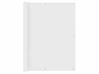 vidaXL Balkon-Sichtschutz Weiß 120x500 cm Oxford-Gewebe