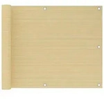 vidaXL Balkon-Sichtschutz Beige 75x400 cm HDPE