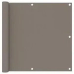 vidaXL Balkon-Sichtschutz Taupe 90x400 cm Oxford-Gewebe