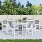 vidaXL Gartenstuhlauflagen f&uuml;r Niedriglehner 6 Stk. Grau Oxford-Gewebe