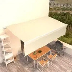 vidaXL Markise Manuell Einziehbar mit Rollo 6x3 m Creme