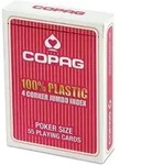 ASS COPAG&reg; 100% Plastik Poker Jumbo Index rot.Kartenspiel 22564061