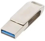 MyMEDIA My Dual USB 3.2 Gen 1 /USB C Drive 16GB USB-Stick 16GB Silber 69268 USB-A