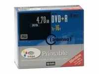 Intenso - 10 x DVD+R - 4.7 GB 16x - mit Tintenstrahldrucker bedruckbare Oberfläche
