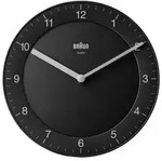 Braun BC 06 B Quarzwanduhr analog schwarz