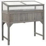 vidaXL Hochbeet mit Gew&auml;chshaus 110x54x120 cm Massivholz Tanne