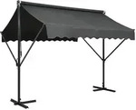 vidaXL Freistehende Markise 300x300 cm Anthrazit