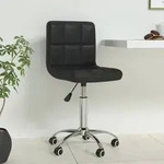 vidaXL B&uuml;rostuhl Drehbar Schwarz Kunstleder