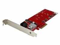 StarTech.com 2x M.2 NGFF SSD RAID Karte plus 2x SATA III Ports - PCIe - 2-fach M.2