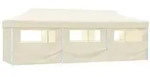 vidaXL Faltzelt Partyzelt Pop-Up mit 8 Seitenw&auml;nden 870x291x315 cm Creme