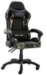 vidaXL Gaming-Stuhl Schwarz und Tarnmuster Kunstleder