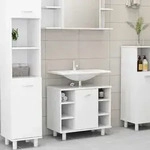 vidaXL Badezimmerschrank Wei&szlig; 60x32x53,5 cm Holzwerkstoff