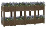 vidaXL Hochbeet 160x40x71 cm Polypropylen