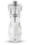 Peugeot Saveurs Peugeot Vittel - Salzm&uuml;hle - Acryl - Transparent - Wei&szlig; - 160 mm
