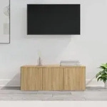 vidaXL TV-Schrank Sonoma-Eiche 80x34x30 cm Holzwerkstoff