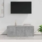 vidaXL TV-Schrank Betongrau 80x34x30 cm Holzwerkstoff