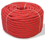 vidaXL Bootsseil Polypropylen 6 mm 500 m Rot