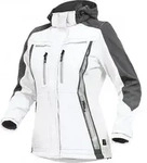 Leibw&auml;chter FLXDS Flex Line, Damen-Softshelljacke wei&szlig;-grau, Gr. 34 FLXDS2434
