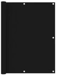 vidaXL Balkon-Sichtschutz Schwarz 120x600 cm Oxford-Gewebe