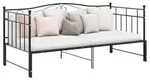 vidaXL Ausziehsofa Bettgestell Schwarz Metall 90x200 cm