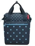 KLICKfix Gep&auml;cktr&auml;gertasche ROOMY GT 25x40x17cm, mixed dots blue, 12ltr,1000g,