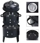 vidaXL 3-in-1 Holzkohlegrill R&auml;ucherofen 40&times;80 cm