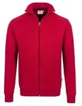 HAKRO Sweatjacke College rot, S