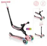 GLOBBER GO-UP FOLDABLE LIGHTS pastellrosa, mit Leuchtrollen
