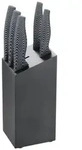 Michelino 6-teiliges Edelstahl Messer-Set mit Messerblock aus Holz Kochmesser