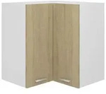 vidaXL Eckh&auml;ngeschrank Sonoma-Eiche 57x57x60 cm Holzwerkstoff