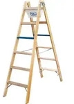ILLER-LEITER Holz Stufen Stehleiter 2107-7
