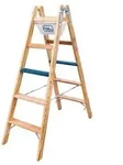 ILLER-LEITER Holz Stufen Stehleiter 2104-7