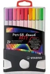 STABILO Pinselstift Pen 68 brush ARTY, 20er ColorParade