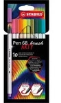 STABILO Pinselstift Pen 68 brush ARTY, 10er Kartonetui