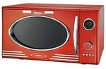 MELISSA Mikrowelle 16330129, 800 W, 23 L, mit Grill-Funktion, metallic-rot