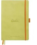 Rhodia Goalbook A5 120 Bl elfenbein 90g, Dot/punktkariert Anisgr&uuml;n 117746C