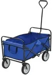 vidaXL Klappbarer Handwagen Stahl Blau