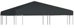vidaXL Pavillondach 310 g/m2 3x3 m Grau