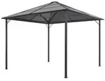 vidaXL Gartenpavillon mit Dach Aluminium 3&times;3 m Anthrazit