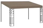 vidaXL Wand-Pavillon 4x3x2,5 m Taupe